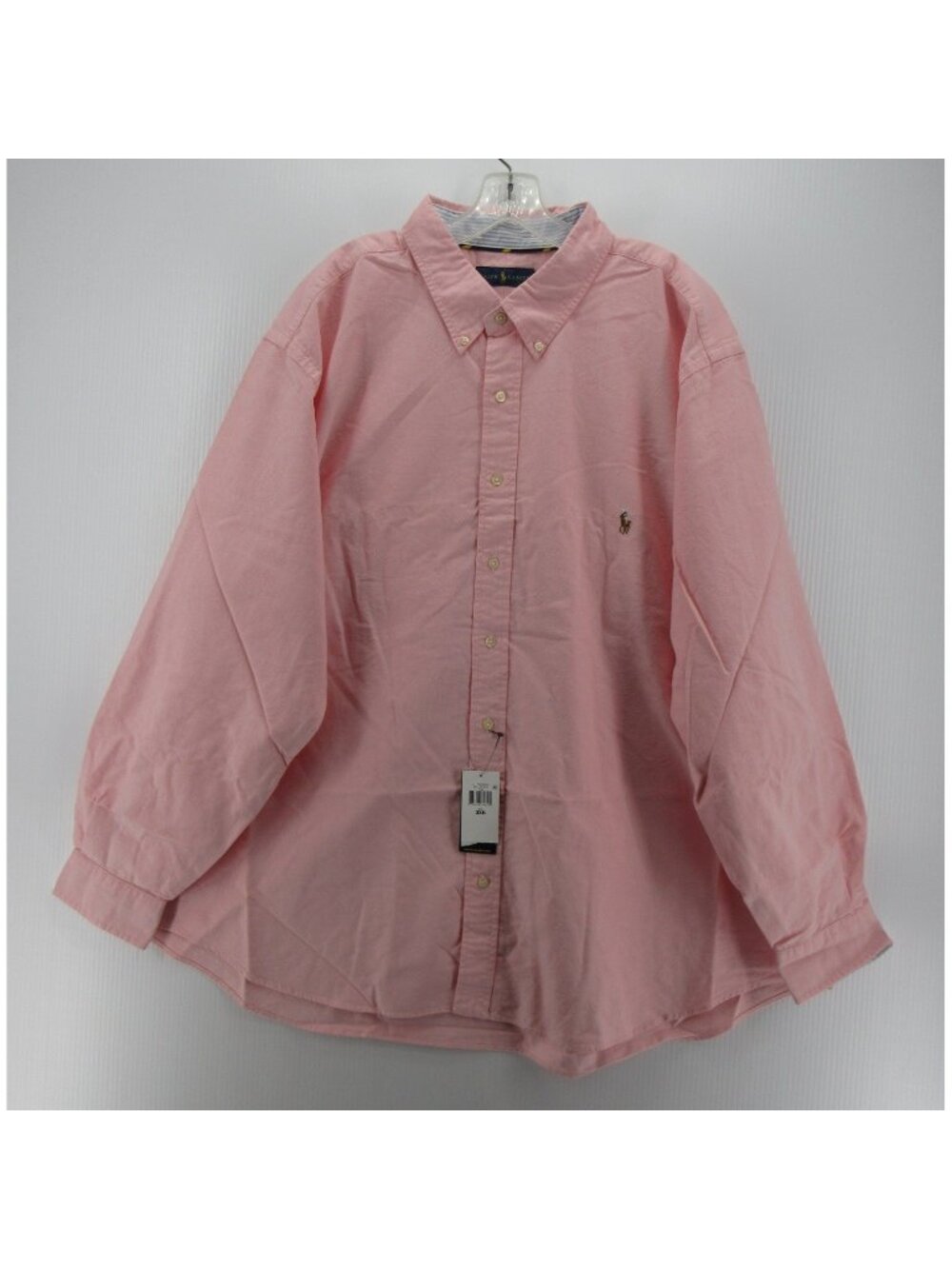 Ralph Lauren Shirt 3XB Big Oxford Cloth OCBD Flesh Pony Flip Cuffs Pony